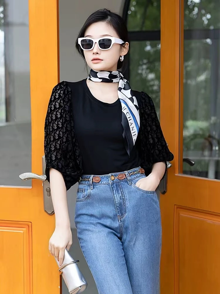 【C030】商场同款 2024春季新款女时尚显瘦针织小衫