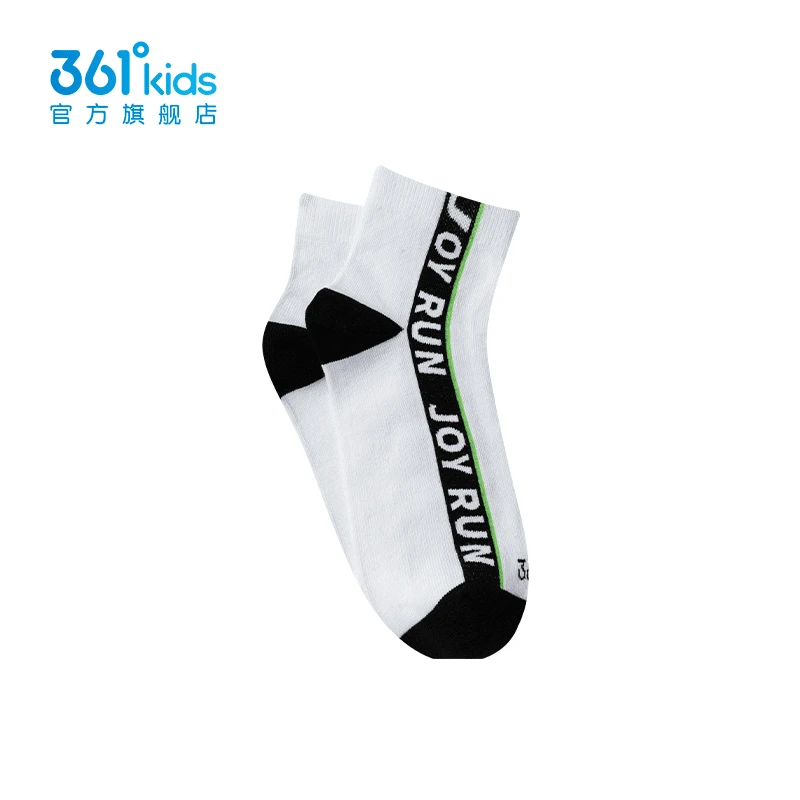 361°kids商场同款童装中性平板中袜2024年夏季新款中大童袜子