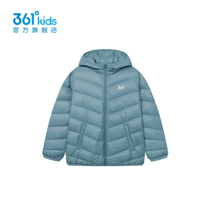 361°儿童童装男童轻薄鸭绒羽绒服冬季新款中大童连帽外套保暖
