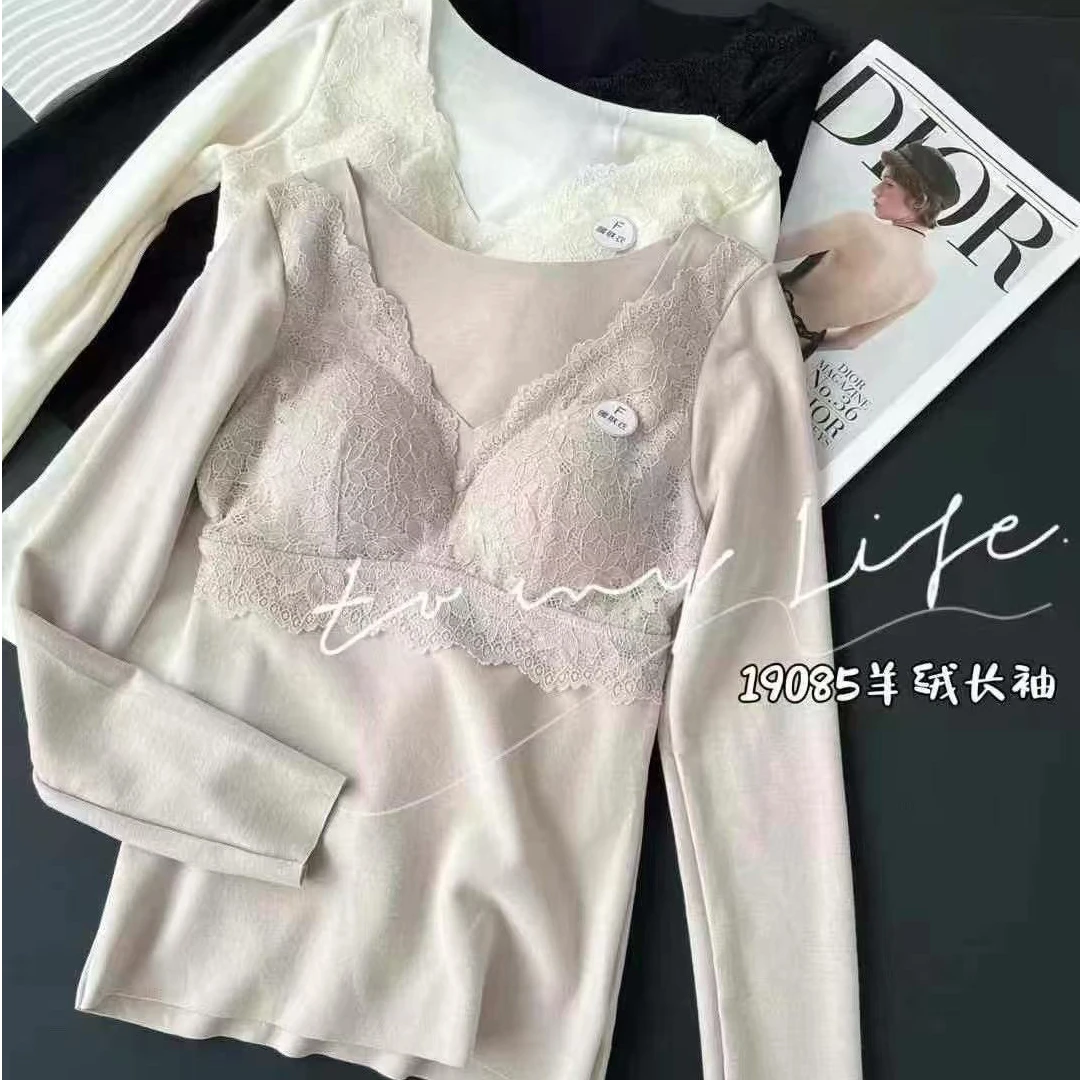 ZY服饰 冬款新品长袖保暖内衣（带胸垫）