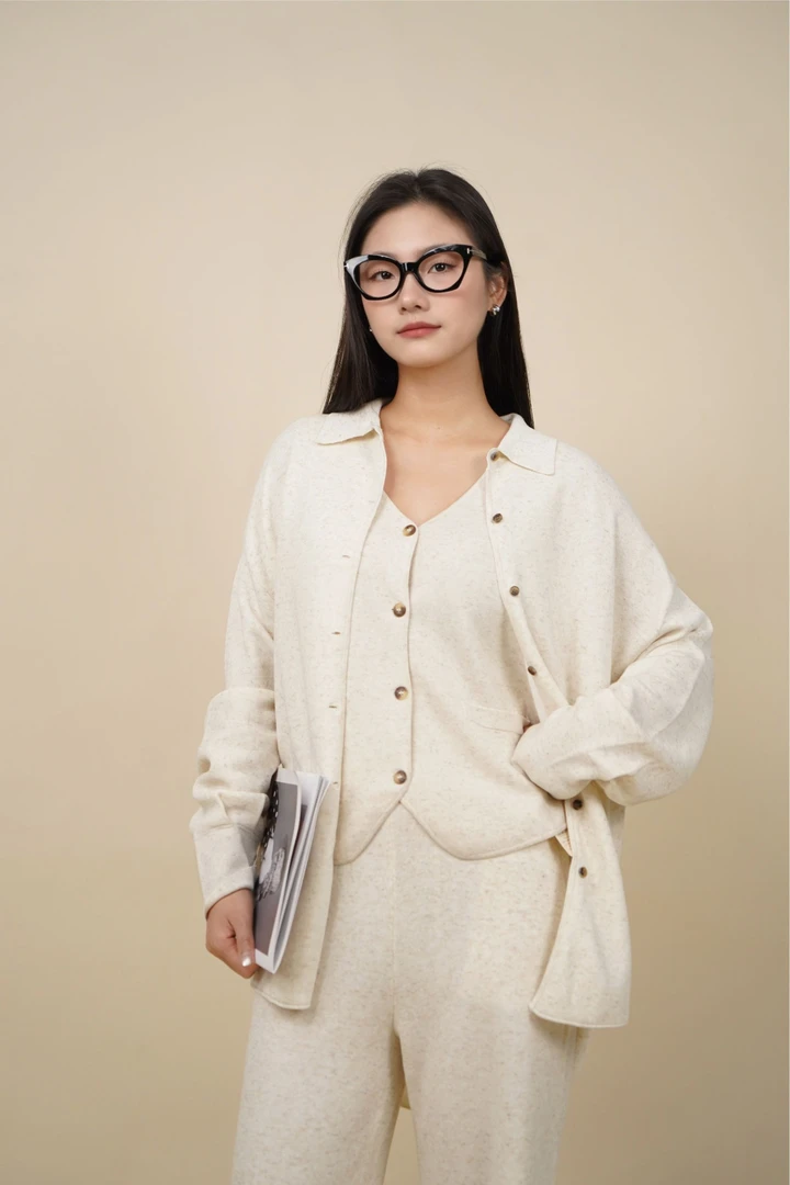 Mooynn/茉零【新品】小翻领毛织外套
