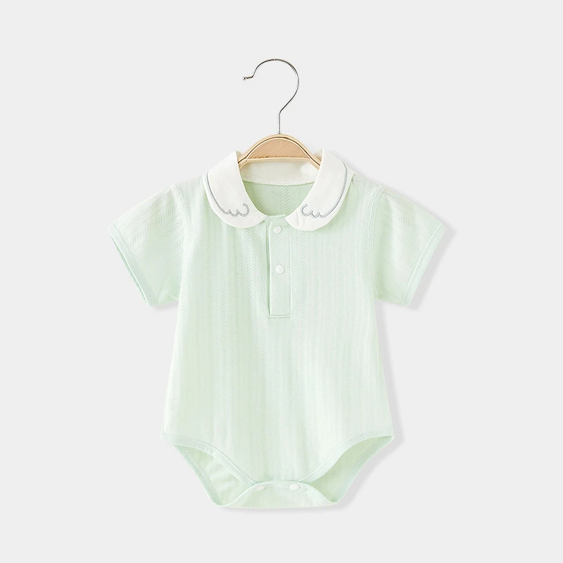 新生儿三角哈衣无骨婴儿包屁衣夏季薄款宝宝短袖连体衣服夏装爬服