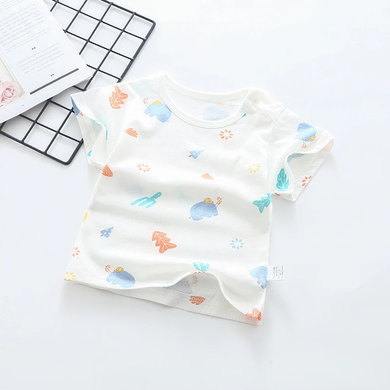 婴儿衣服薄款夏装潮儿童短袖T恤夏季宝宝纯棉上衣男女童卡通半袖