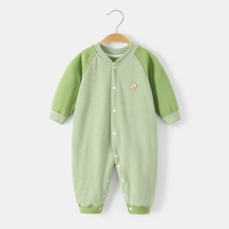 婴儿衣服德绒连体衣男女秋冬季连身衣新生儿睡衣儿童保暖哈衣爬服