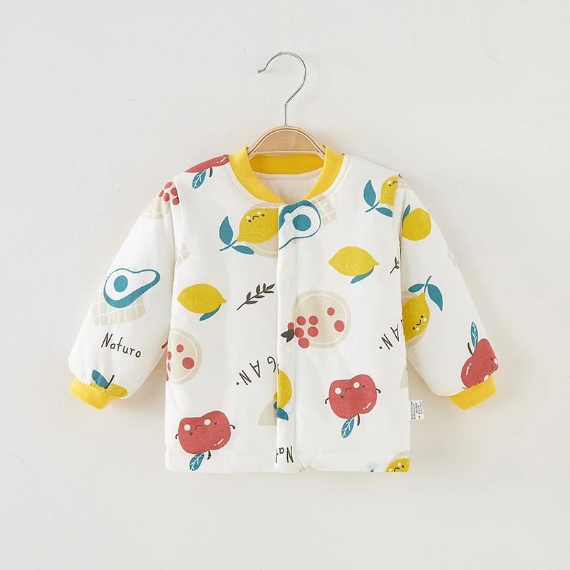 婴儿棉衣秋冬新款小棉袄单件上衣男女宝宝外套外出服卡通衣服保暖