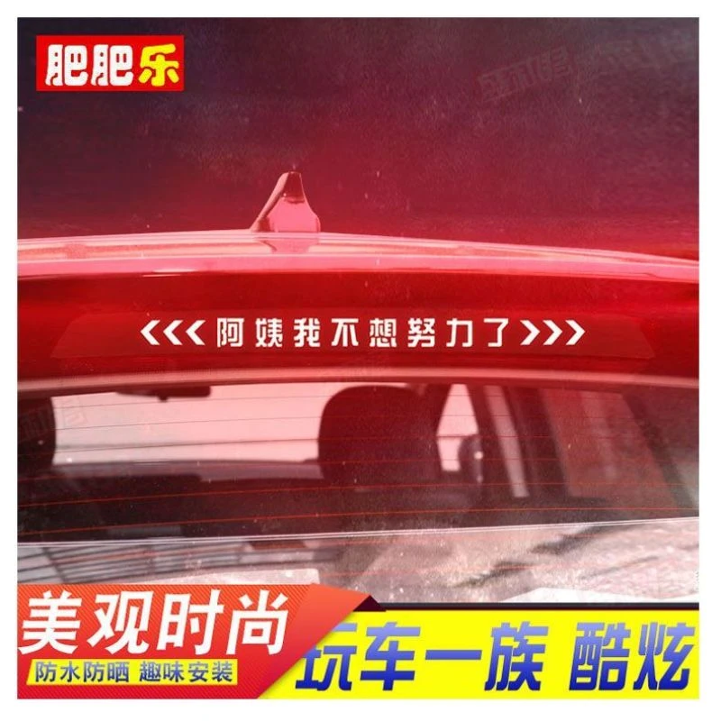 星途TX揽月凌云高位刹车灯贴纸追风尾灯改装饰防水碳纤个性贴花膜