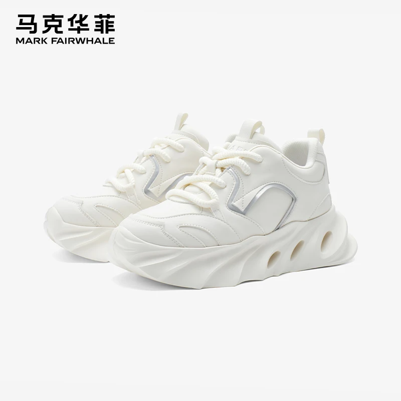 马克华菲男鞋2025秋季新款老爹鞋男厚底增高运动百搭鞋子潮牌男鞋