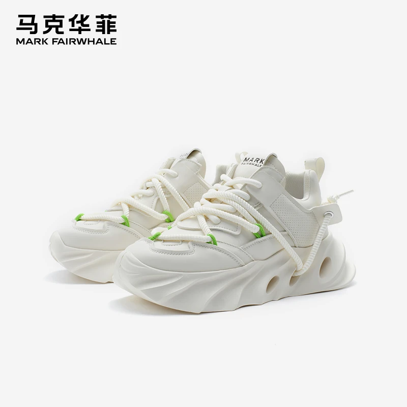 马克华菲2025秋季新款老爹鞋男款男士低帮休闲鞋百搭潮鞋增高男鞋