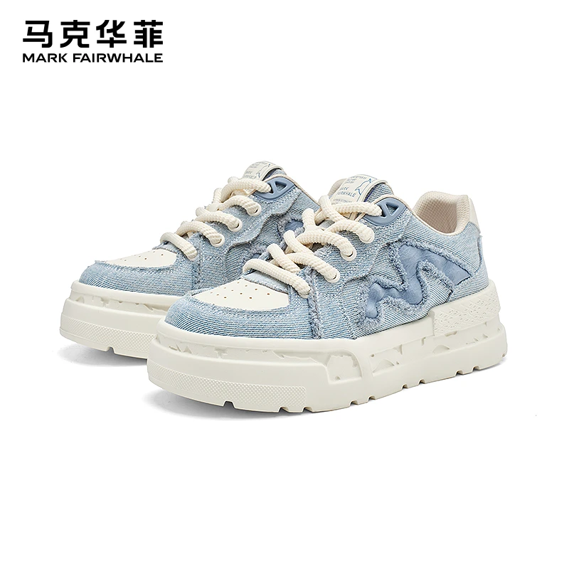 马克华菲休闲板鞋男2025秋季潮牌男士运动休闲鞋百搭增高低帮男鞋