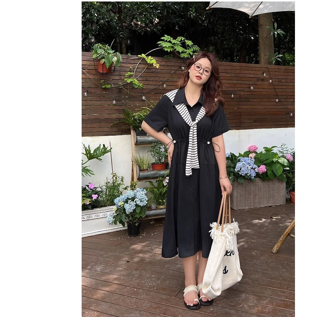 【衬衫连衣裙】运补-8-披肩/套抽绳收腰衬衫连衣裙 1003