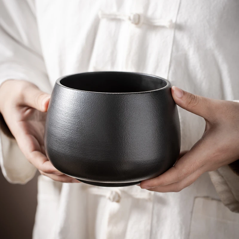 轻奢路宝茶洗茶渣缸家用大容量杯洗中式陶瓷洗缸废渣桶茶渣水盂