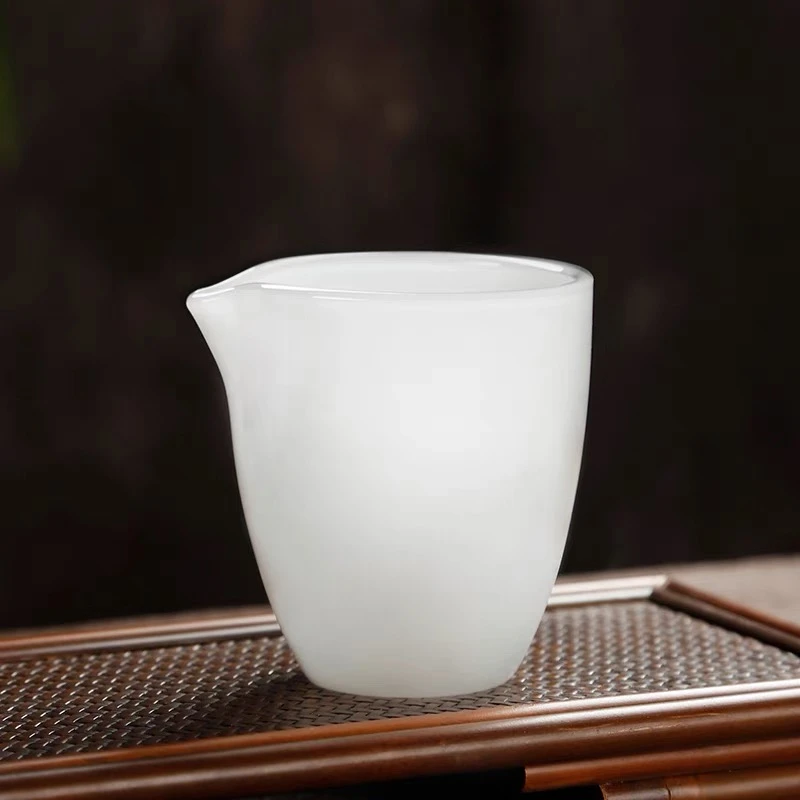 东旺尚品茶器 琉璃公道杯玉瓷茶海加厚透明公杯耐热功夫茶具AB110