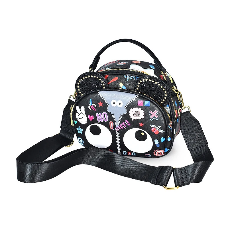 小田姐姐【EYE THEME】大眼睛系列网红款手提包单肩斜挎包2562黑