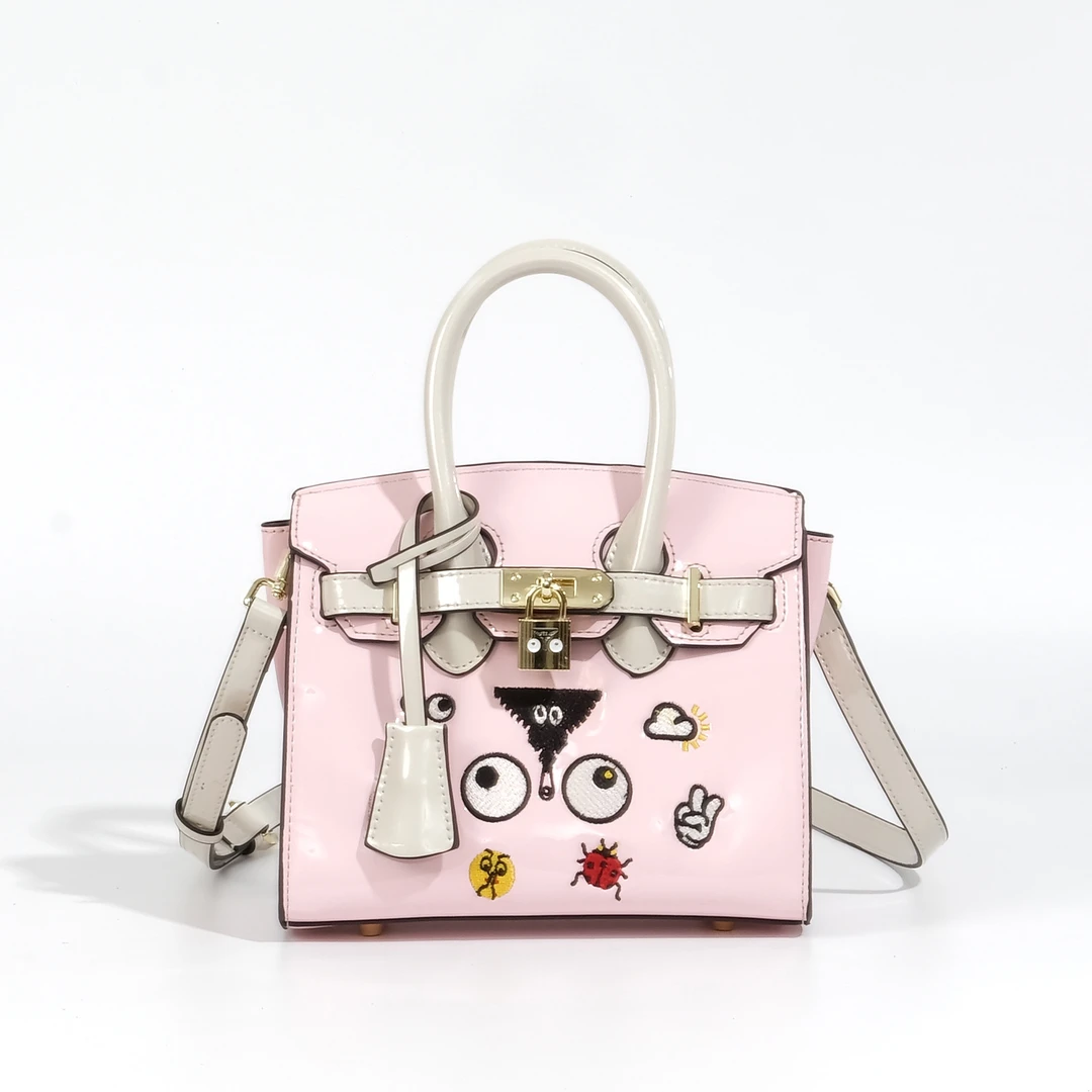 小田姐姐小田姐姐【EYE THEME】大眼睛系列手提单肩包2587粉