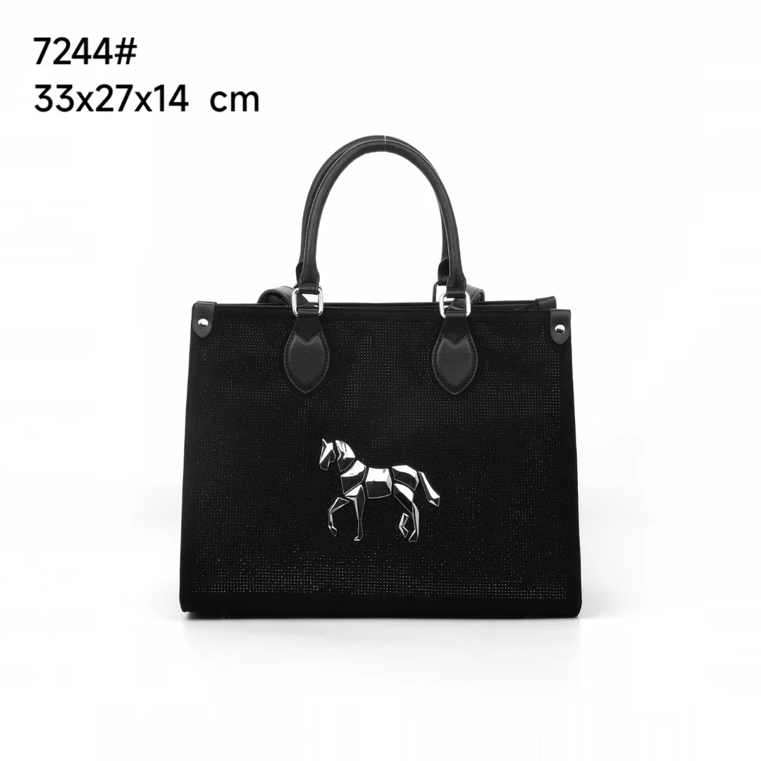 小田姐姐【EYE THEME】秋冬款大眼睛时尚单肩包7244黑