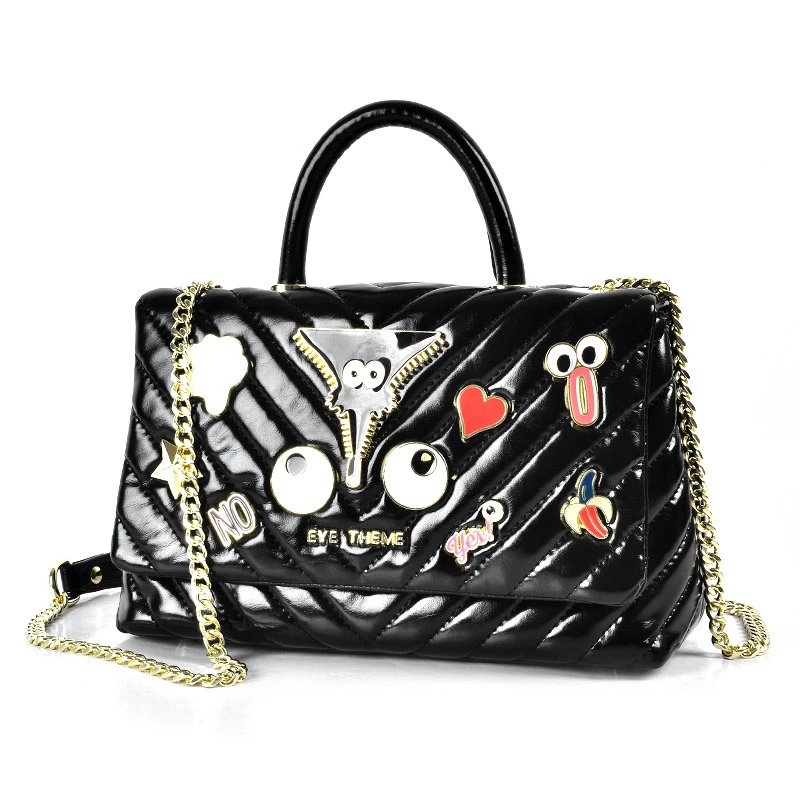 小田姐姐小田姐姐【EYE THEME】大眼睛系列手提单肩斜挎包2485黑