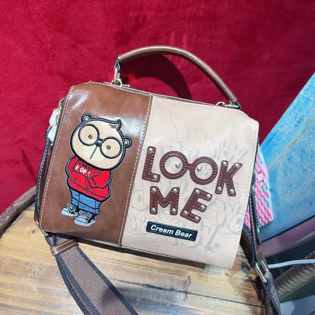 小田姐姐【CREAM BEAR/奶油熊】新款小熊斜挎包1202-3