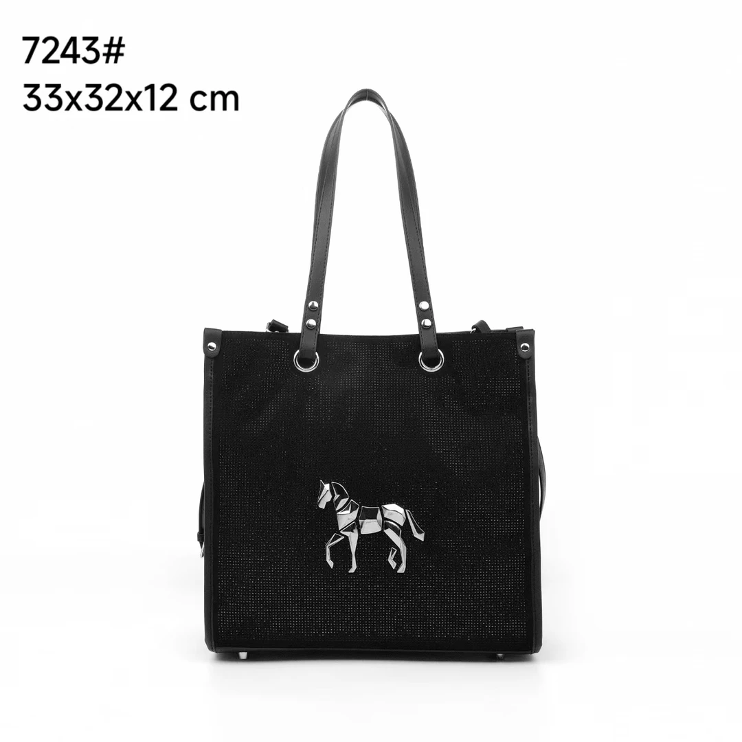 小田姐姐【EYE THEME】秋冬款大眼睛时尚单肩包7243黑