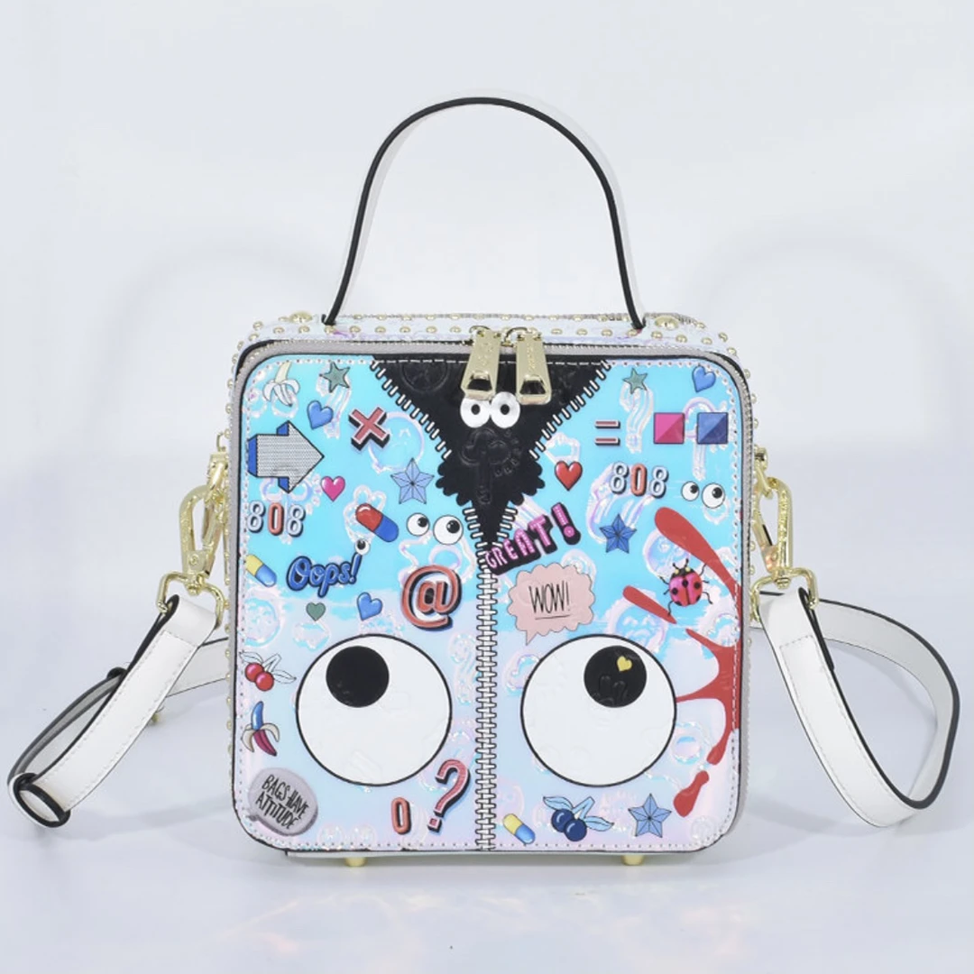 小田姐姐【EYE THEME】大眼睛  时尚包包  2362幻彩粉