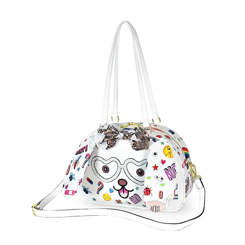 小田姐姐【EYE THEME】大眼睛腋下单肩包2563白