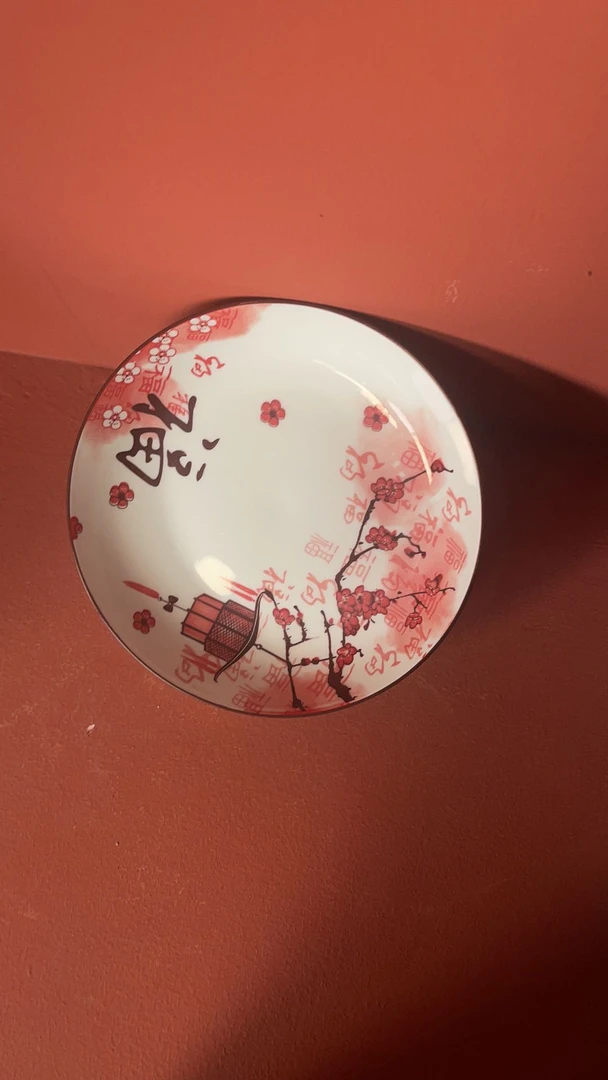 景东陶瓷  手工陶瓷盘   家用盘六个装
