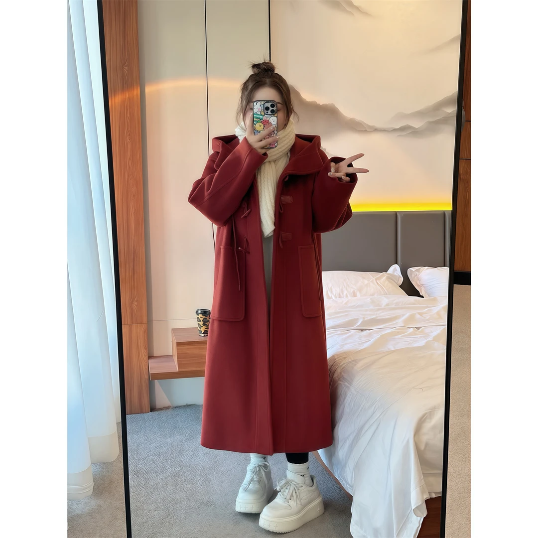 南洋千金 / 复古老钱风长款夹棉毛呢外套12423花契200斤~小琪推荐