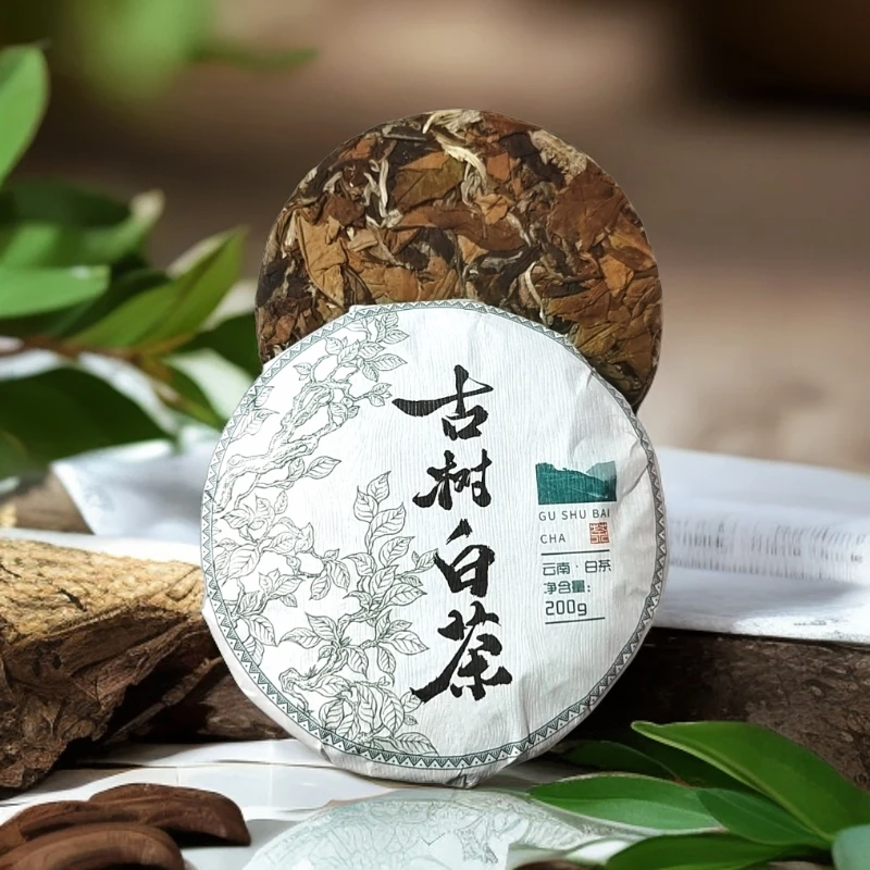 普洱茶生茶曼岗大箐组40号2021年古树白茶纯料 200克饼