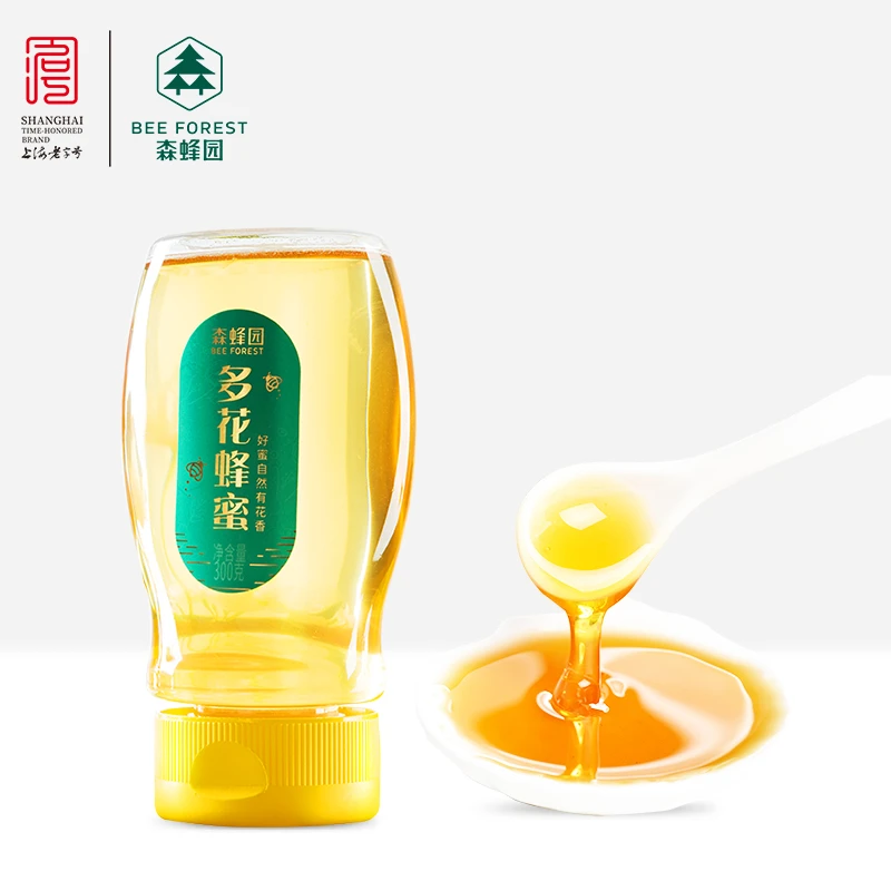 森蜂园多花蜂蜜便携挤压蜜300g/瓶