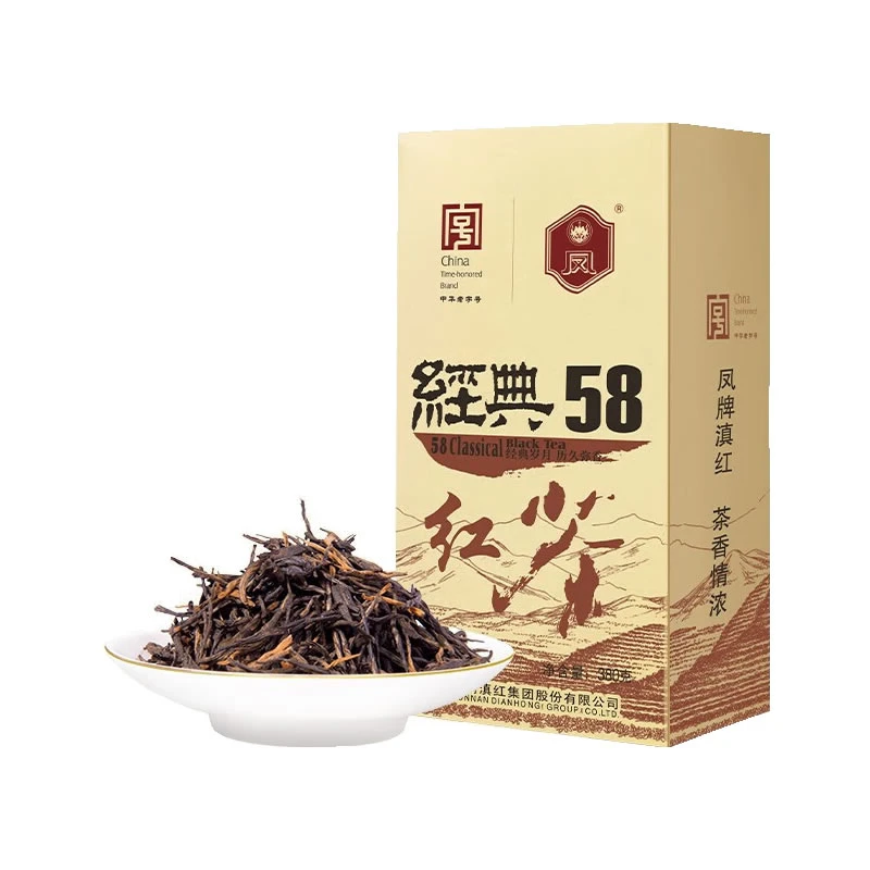 凤牌 云南 凤庆  滇红茶 春茶  经典58 浓香型 380克