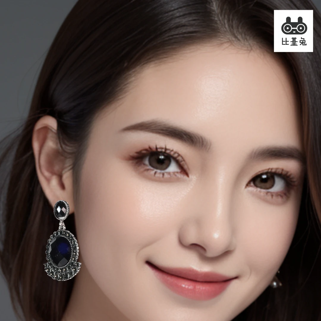 合金耳饰 波西米亚耳环气质优雅轻奢时尚百搭长款设计师小众黑色