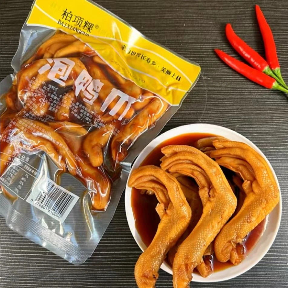 广西泡鸭爪香辣脆鸭掌休闲卤味小吃零食带汁龙岩泡鸭爪开袋即食