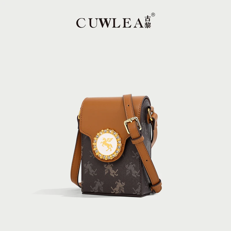 【CUWLEA/古黎】独角兽图案系列新款2023年时尚百搭手机包GL-5126