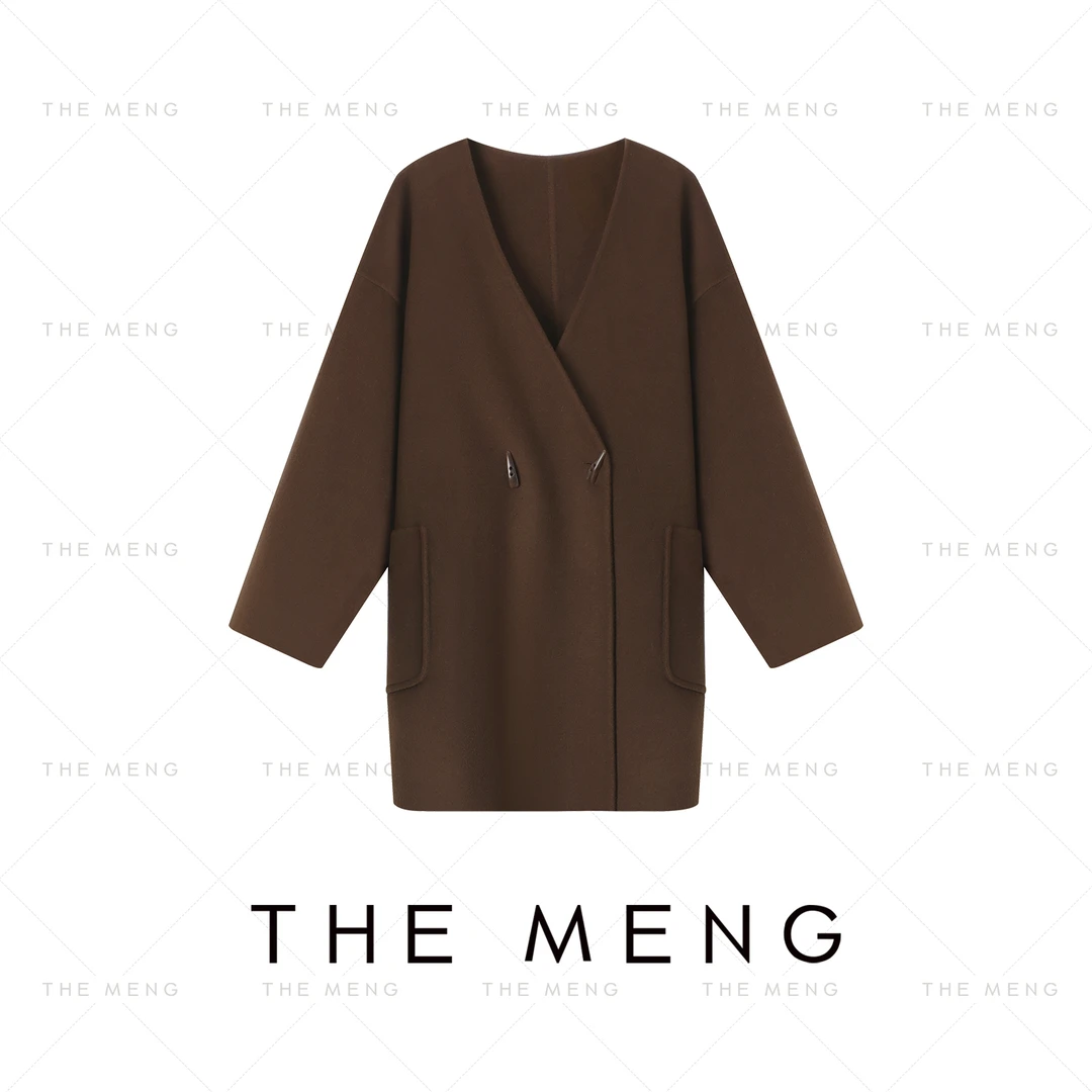 THE MENG【罗曼】骆驼绒&绵羊毛双重重磅毛呢外套#M243K0093