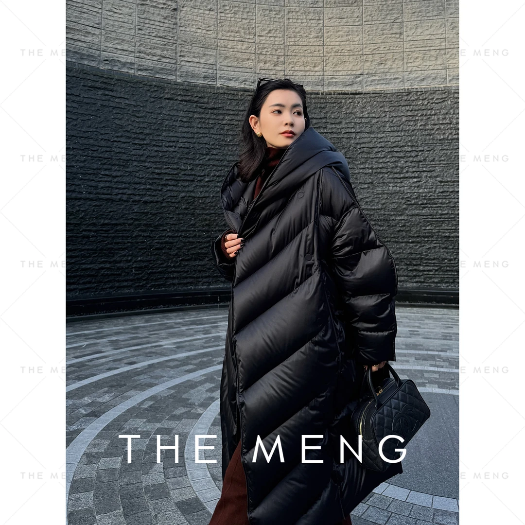 THE MENG【尼罗河】90白鹅绒高填充极简通勤珠光羽绒服#M244N0020