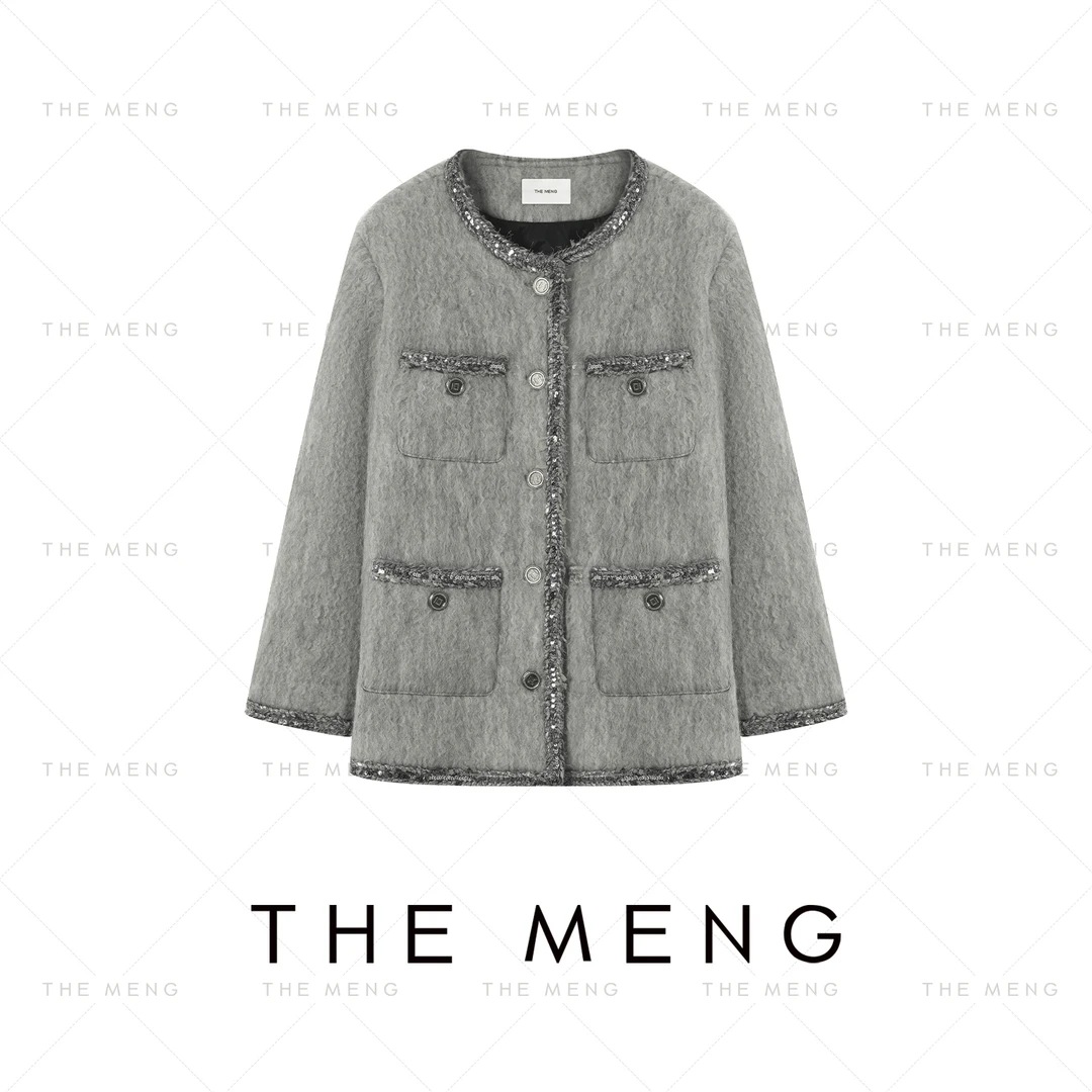 THE MENG【霜华】90白鹅绒初剪绵羊毛锁温御寒羽绒服#M244A0026