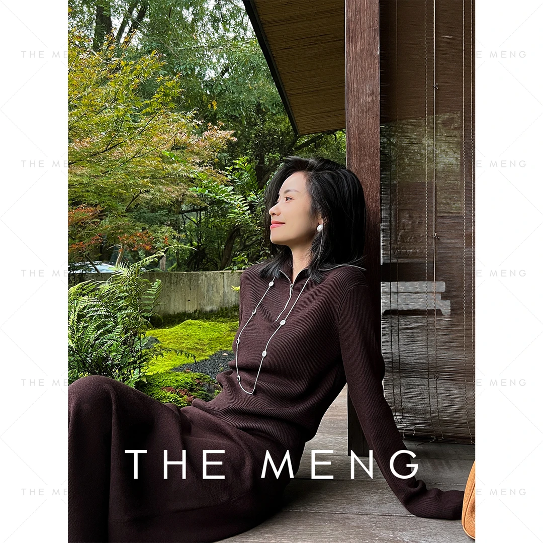 THE MENG【美学-半裙】26支高奢100绵羊毛极简针织半身裙#QK2046