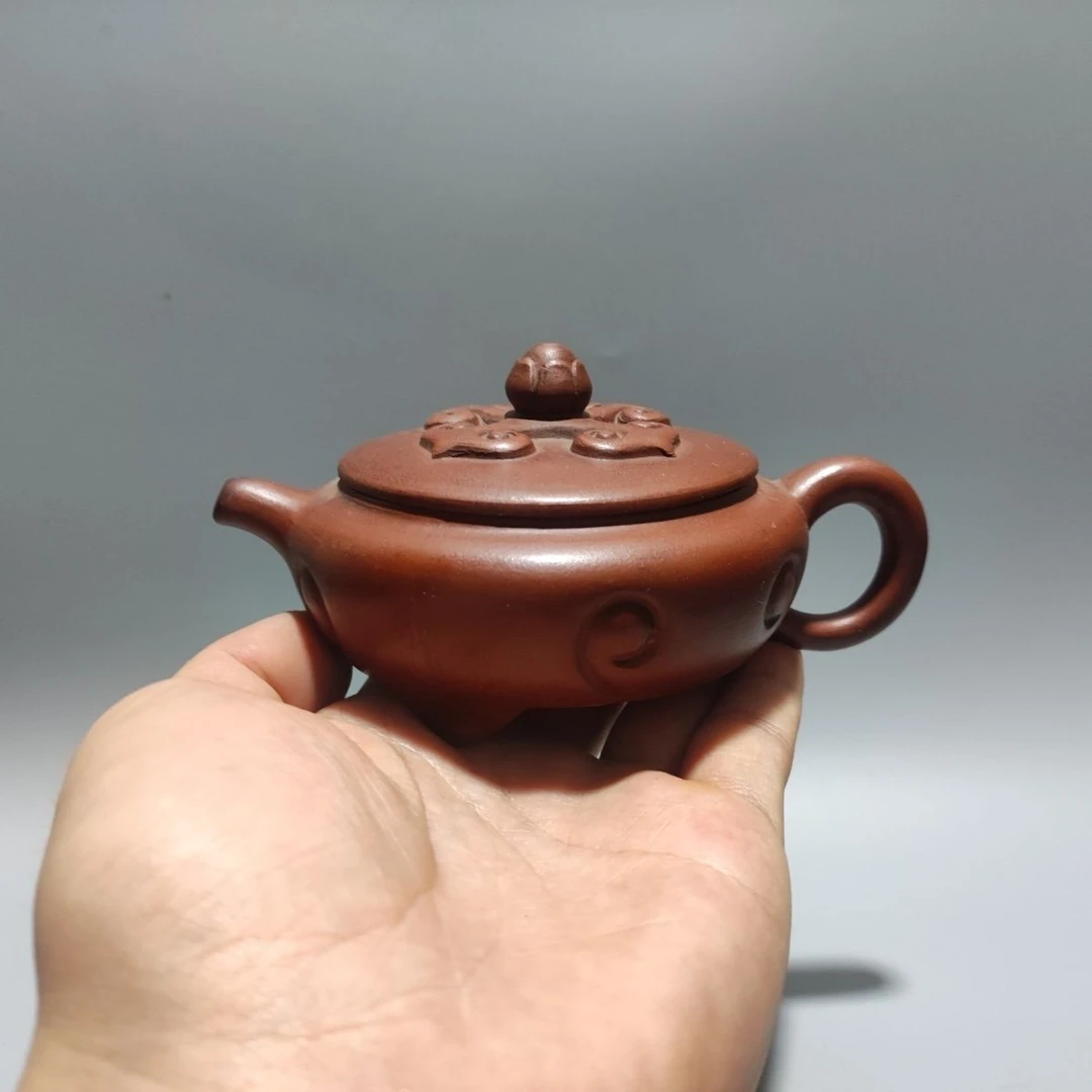 宜兴紫砂壶名家原矿红泥邵大亨仿老壶家用功夫壶仿制