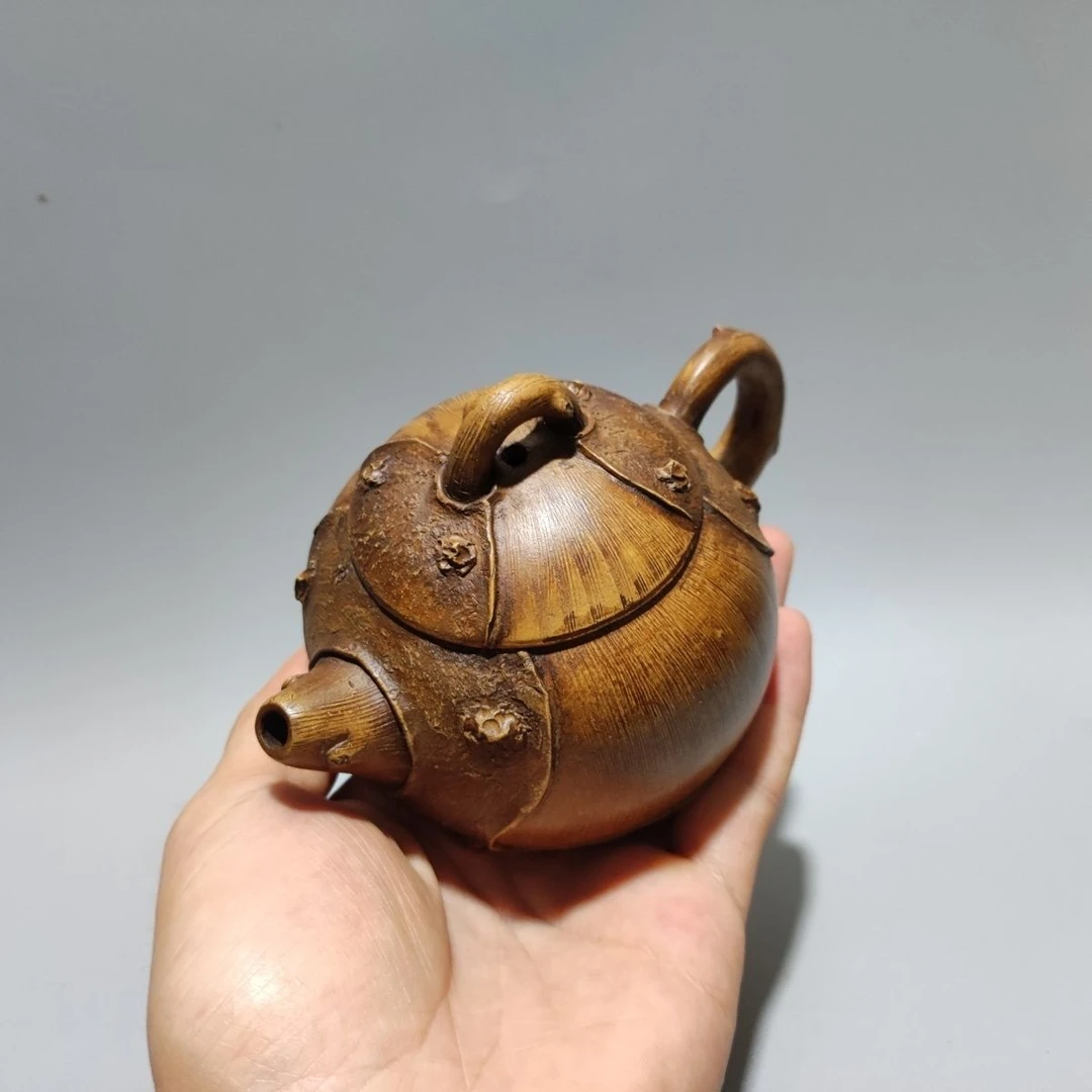 宜兴紫砂壶名家原矿段泥陈鸣远供春壶家用功夫壶仿制