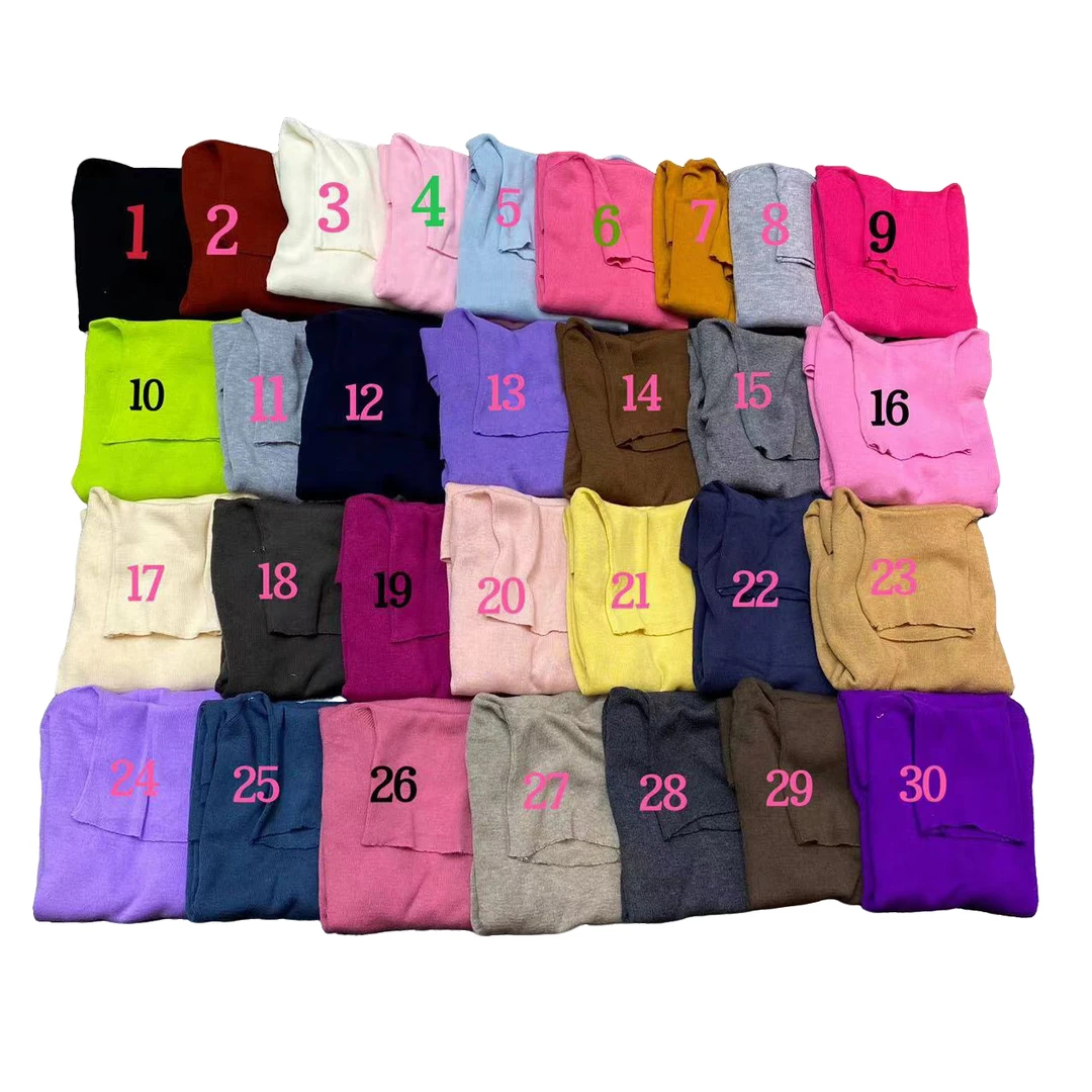 高品质羊毛衫长袖时尚气质高领多色套头秋冬