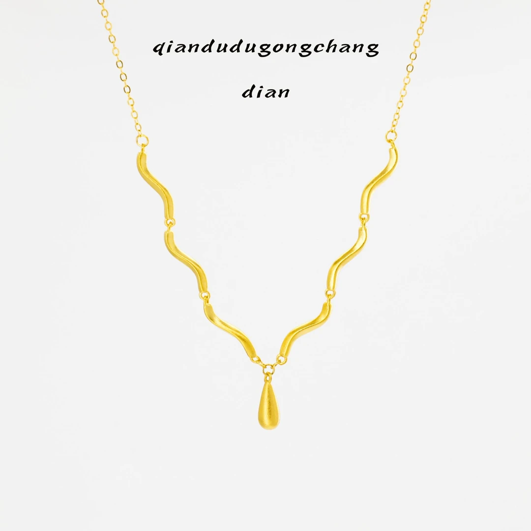 精工项链 水滴吊坠锁骨链简约时尚XL3238