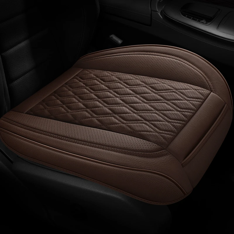 高档牛皮通用汽车座垫四季通用打孔亲肤透气耐磨防滑易安装车坐垫