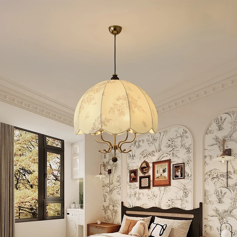 2025年中古风餐厅吊灯餐厅吊灯书房卧室吊灯法式复古轻奢家用吊灯