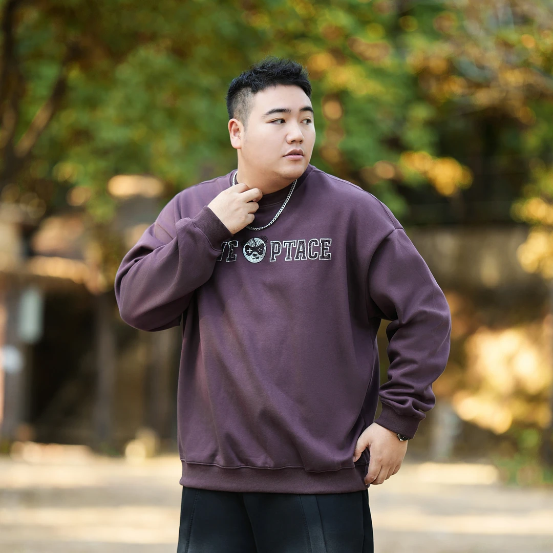 【蝈蝈原创卫衣】休闲大码男生印花卫衣潮流百搭秋季卫衣男圆领