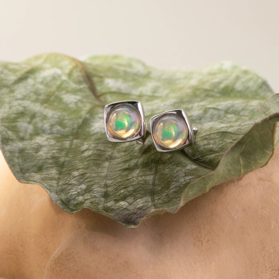 由子野【欧泊耳钉】925银