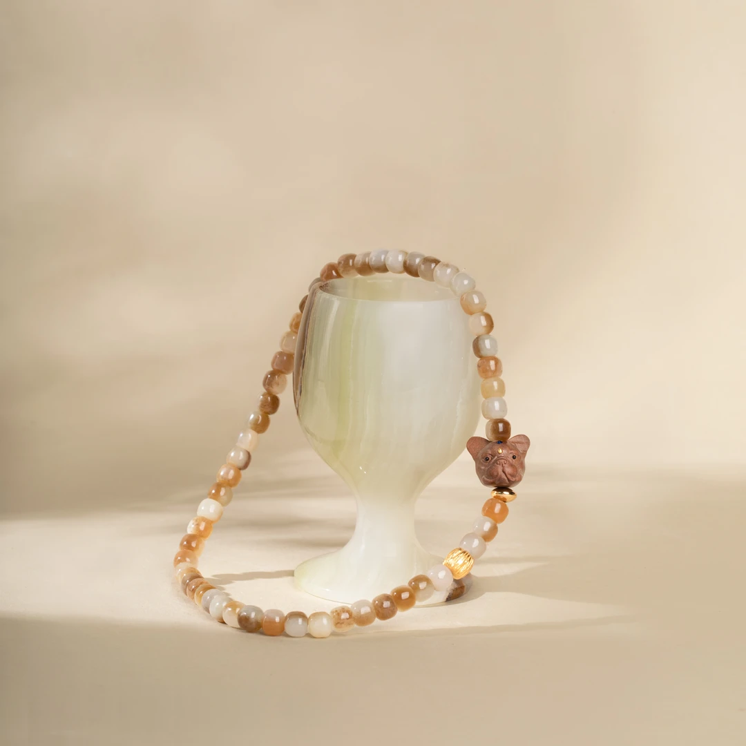 由子野【旺旺生财】6-7mm和田糖玉手串 老山檀法斗