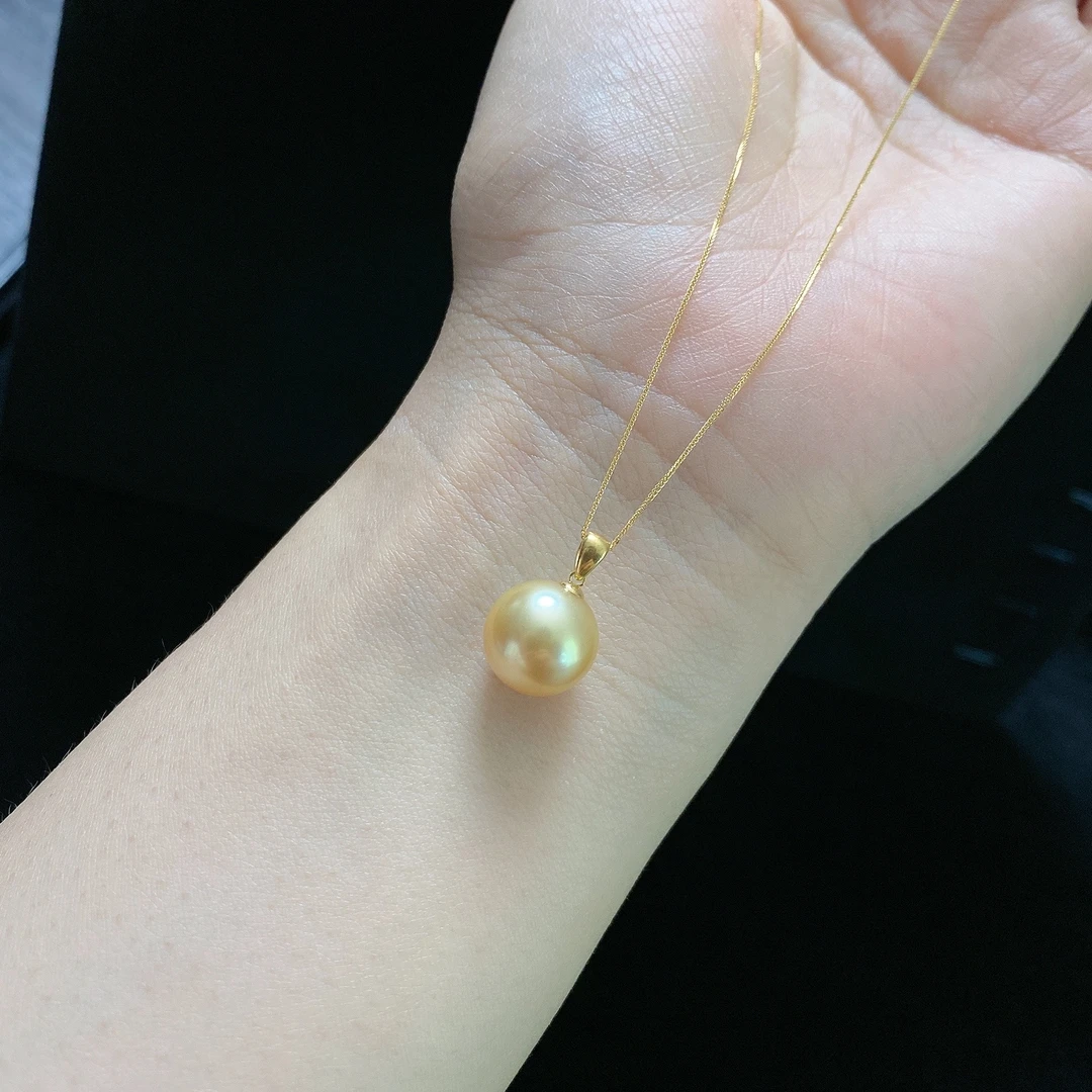 18k 海水肖邦金珠简约吊坠 11-12mm