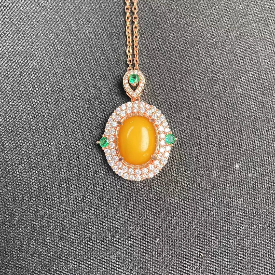 蜜蜡吊坠时尚气质女士吊坠