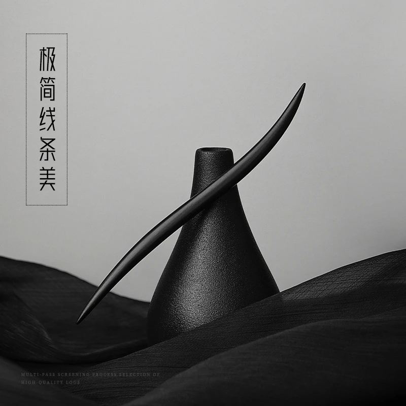 追师檀木发簪现代木质古风簪子盘发新中式