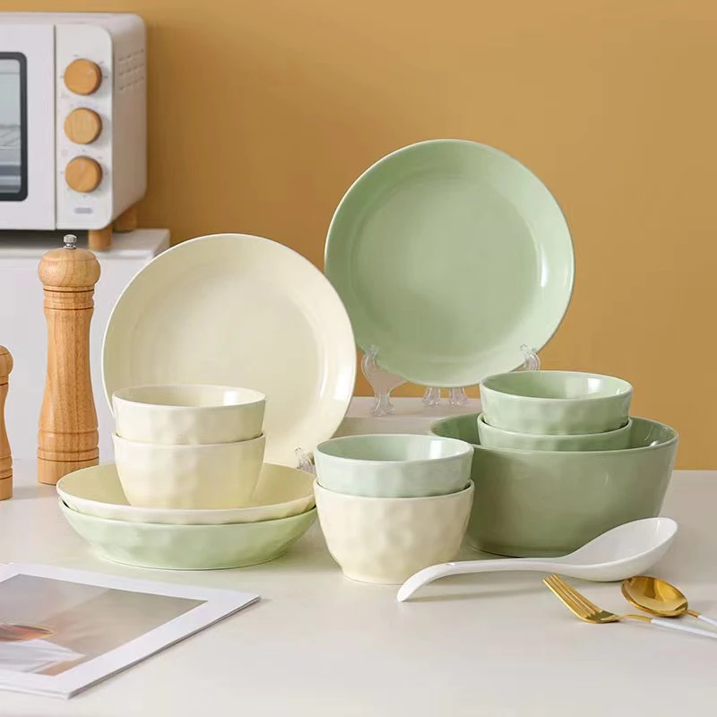 芬利兰【12个装】釉下彩石纹12件套陶瓷家用-1