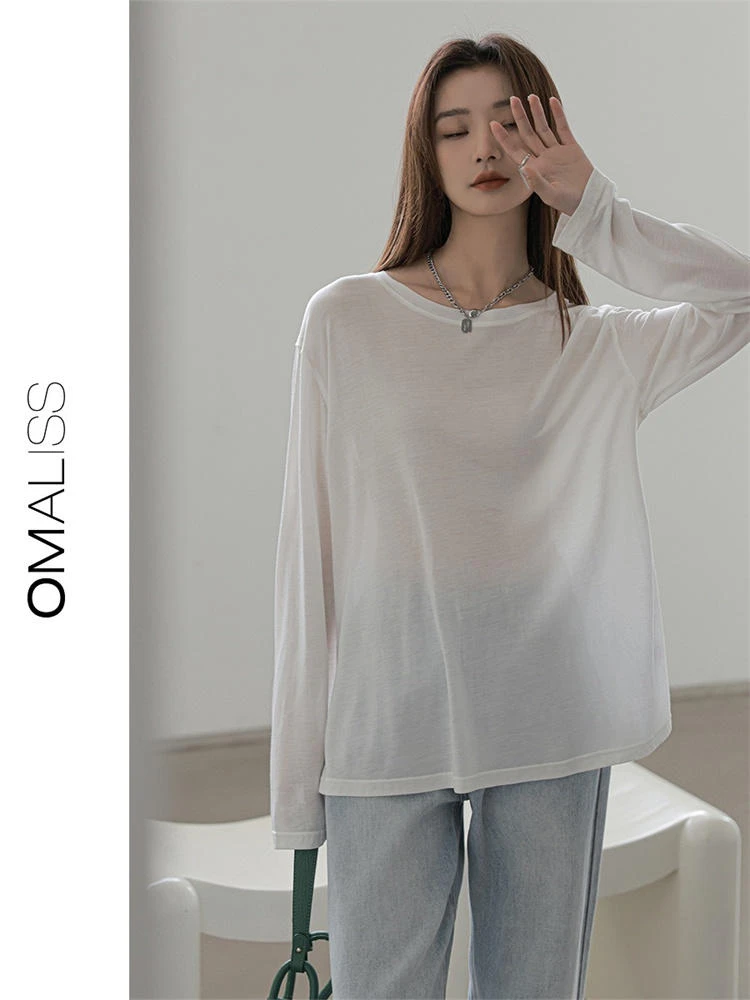 网红性感时尚超薄长袖防晒罩衫打底衫显瘦休闲透气K002311